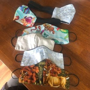 Lot handmade face masks